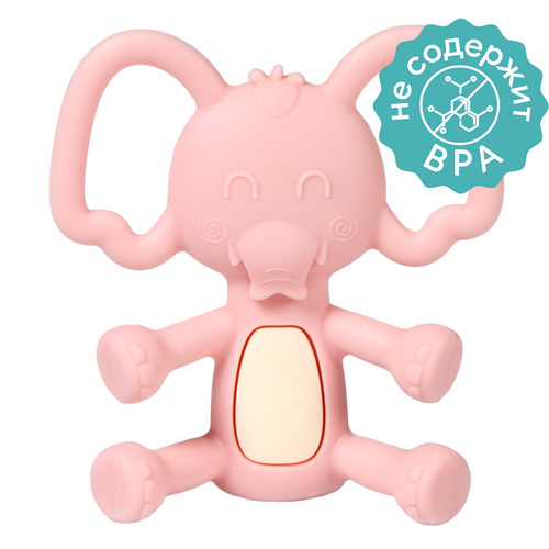 Силиконовый мягкий прорезыватель для зубов детский, грызунок NappyClub 