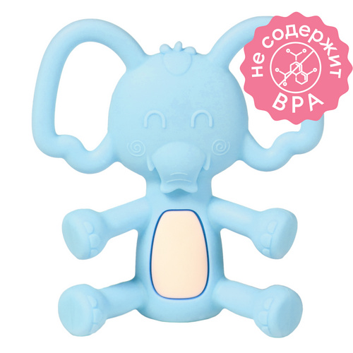 Силиконовый мягкий прорезыватель для зубов детский, грызунок NappyClub 