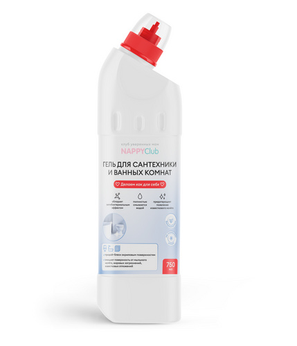 Гель для сантехники и ванных комнат 750 мл