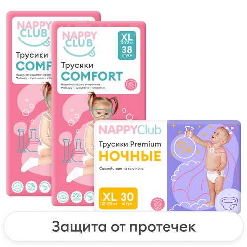 Выгодный бокс «день + ночь» (трусики Comfort + ночные трусики)