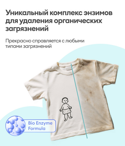 Гель для стирки детского белья Baby 0+ (без аромата) 1,1л
